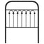 udskiftningsgavl 75 cm metal sort