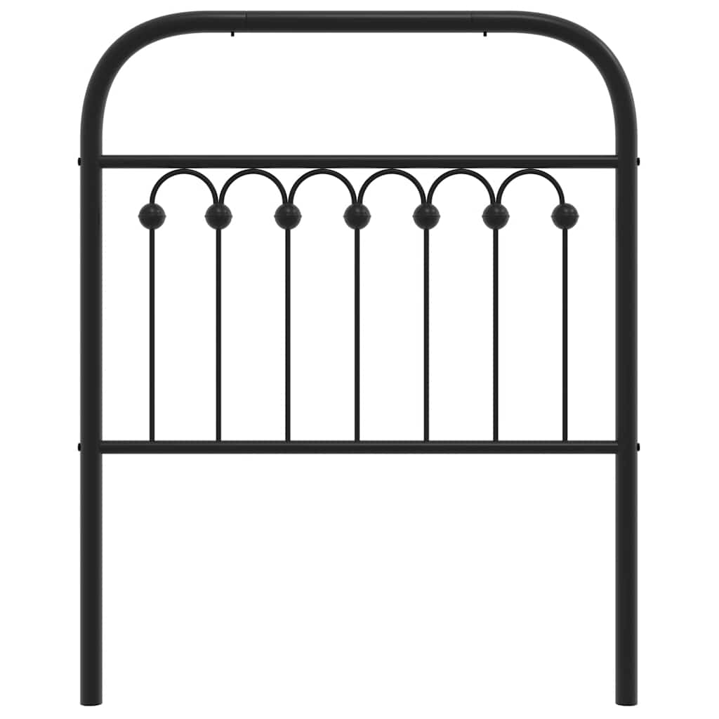 udskiftningsgavl 75 cm metal sort