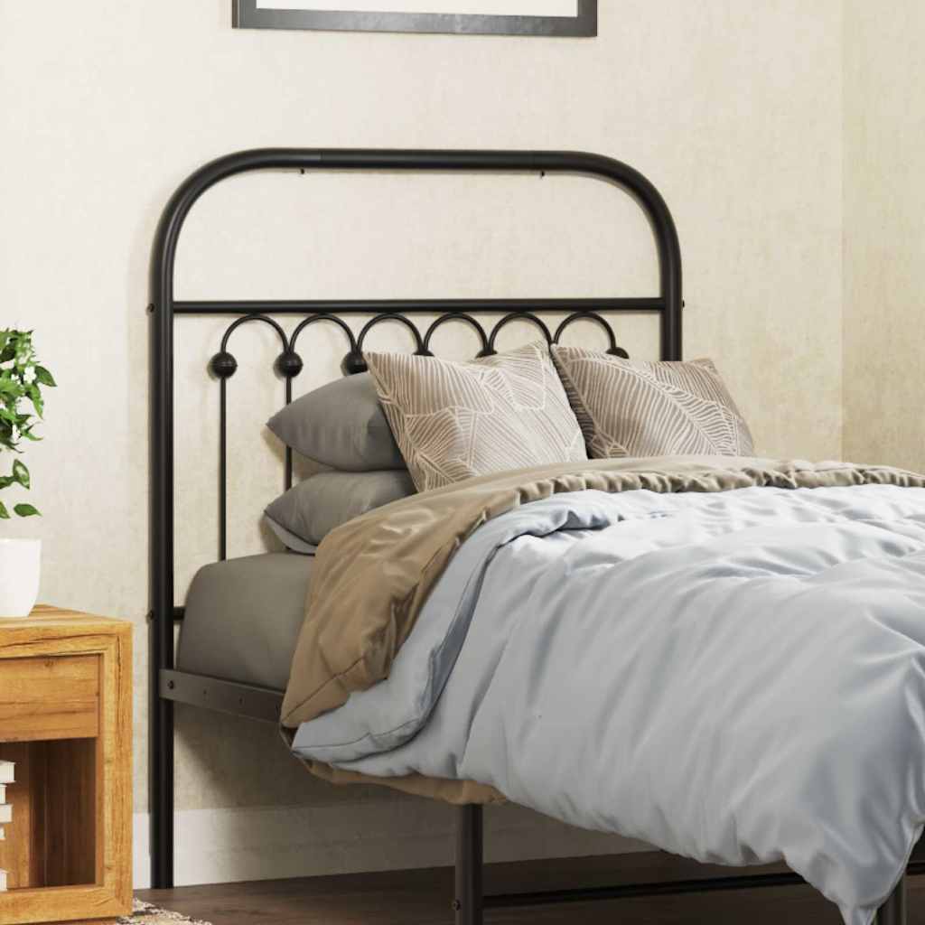 udskiftningsgavl 75 cm metal sort