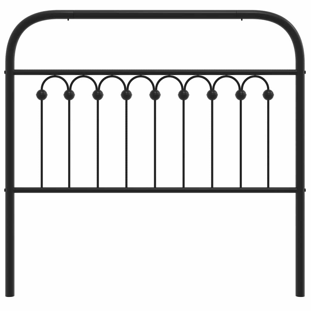 udskiftningsgavl 100 cm metal sort