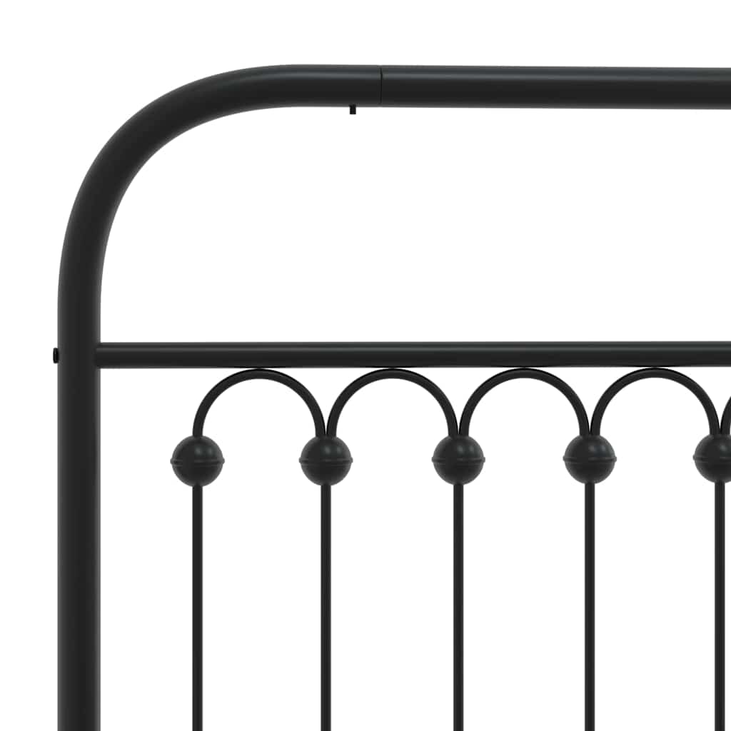 udskiftningsgavl 100 cm metal sort