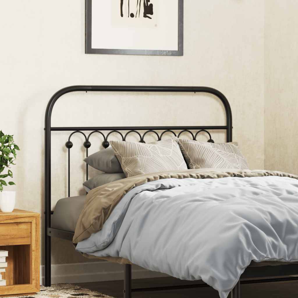 udskiftningsgavl 100 cm metal sort