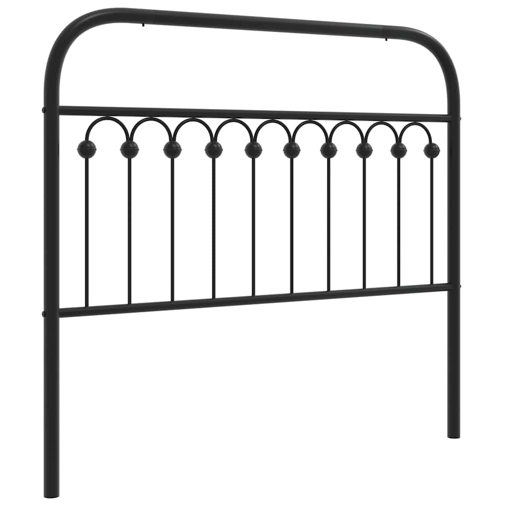 udskiftningsgavl 107 cm metal sort