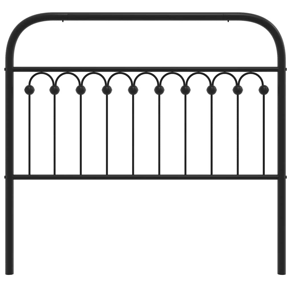 udskiftningsgavl 107 cm metal sort