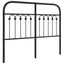 udskiftningsgavl 120 cm metal sort