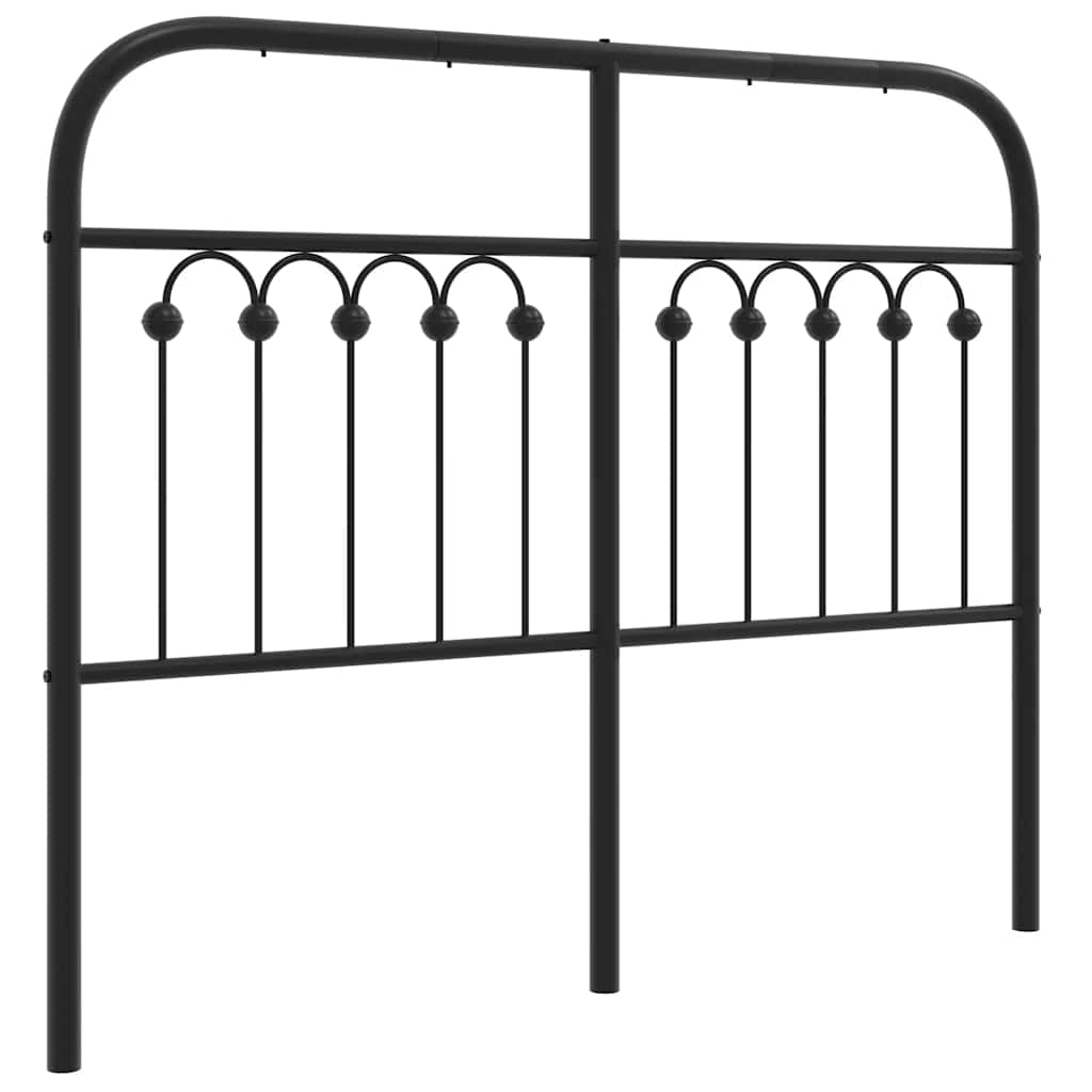 udskiftningsgavl 120 cm metal sort