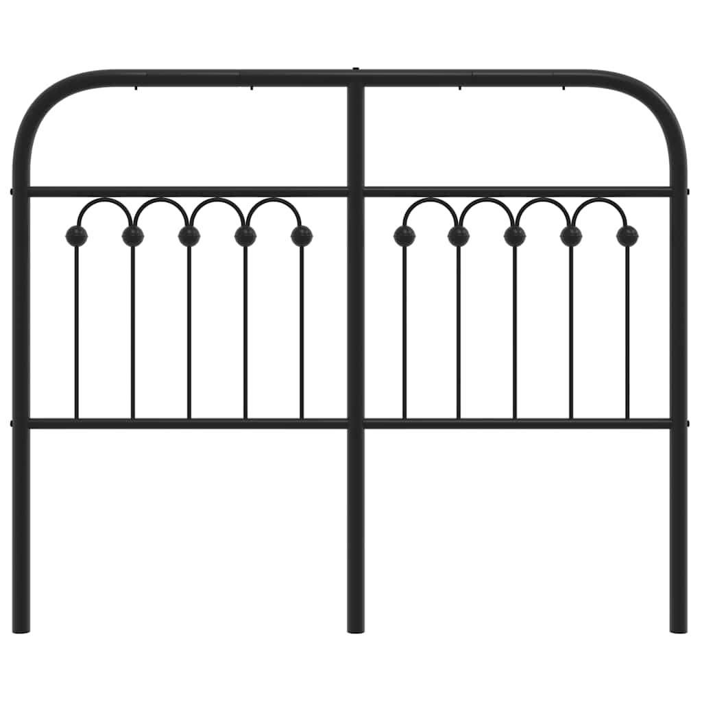 udskiftningsgavl 120 cm metal sort