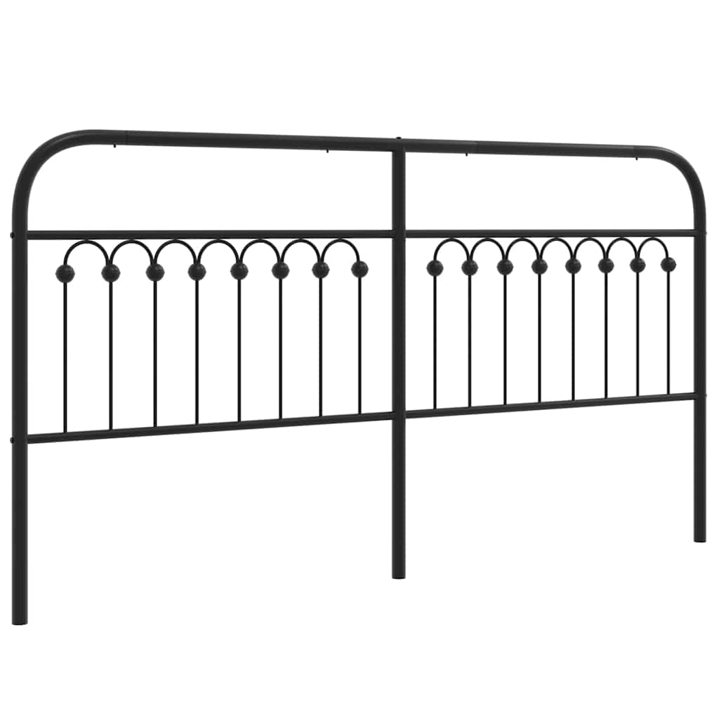 udskiftningsgavl 180 cm metal sort