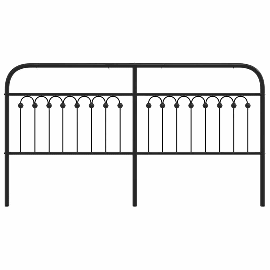 udskiftningsgavl 180 cm metal sort