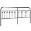 udskiftningsgavl 193 cm metal sort