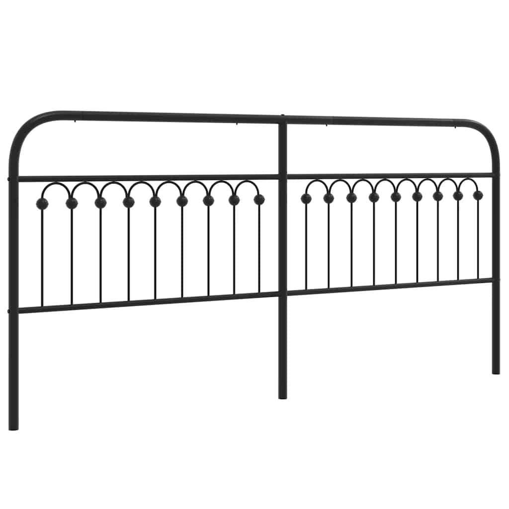 udskiftningsgavl 193 cm metal sort