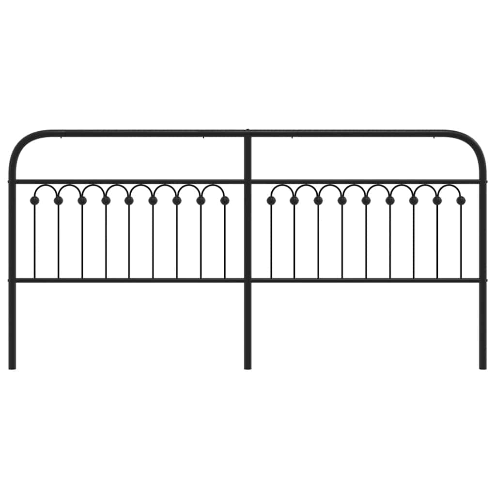 udskiftningsgavl 193 cm metal sort
