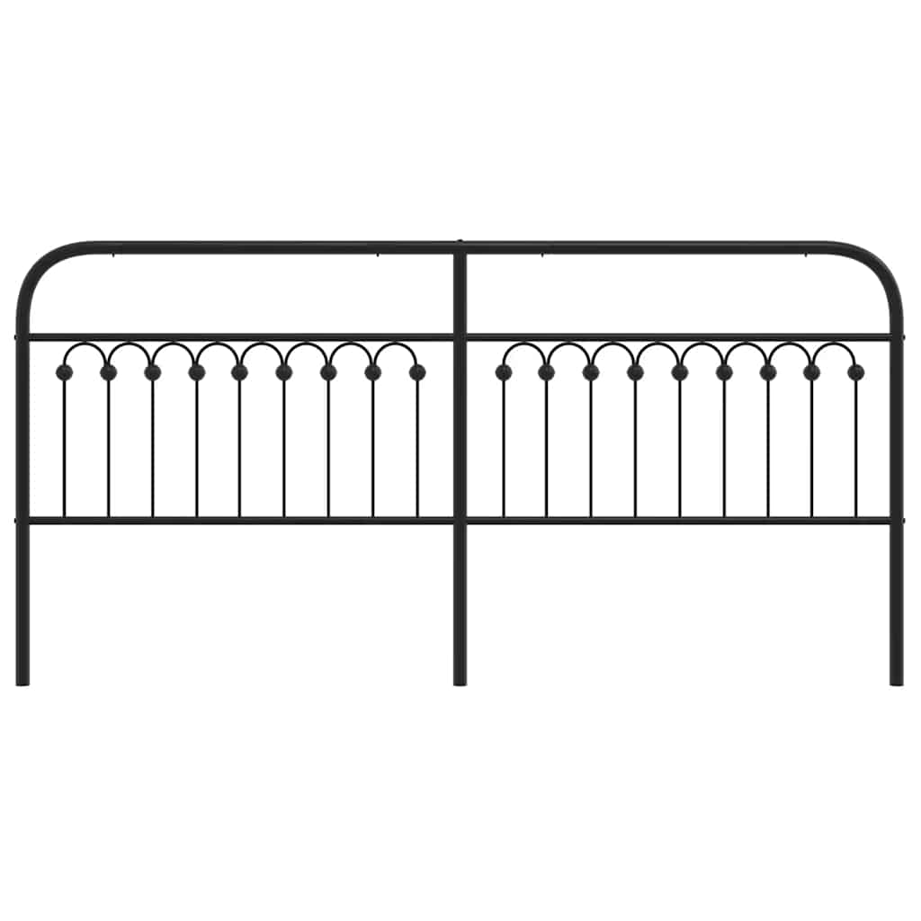 udskiftningsgavl 200 cm metal sort