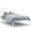 sengeramme med sengegavl 107x203 cm metal hvid
