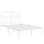 sengeramme med sengegavl 120x190 cm metal hvid
