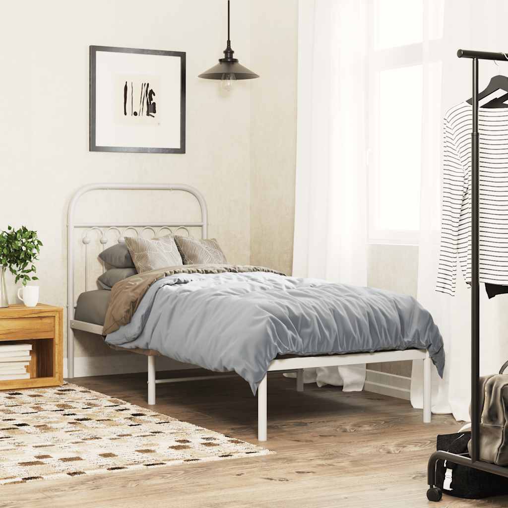 udskiftningsgavl 75 cm metal hvid