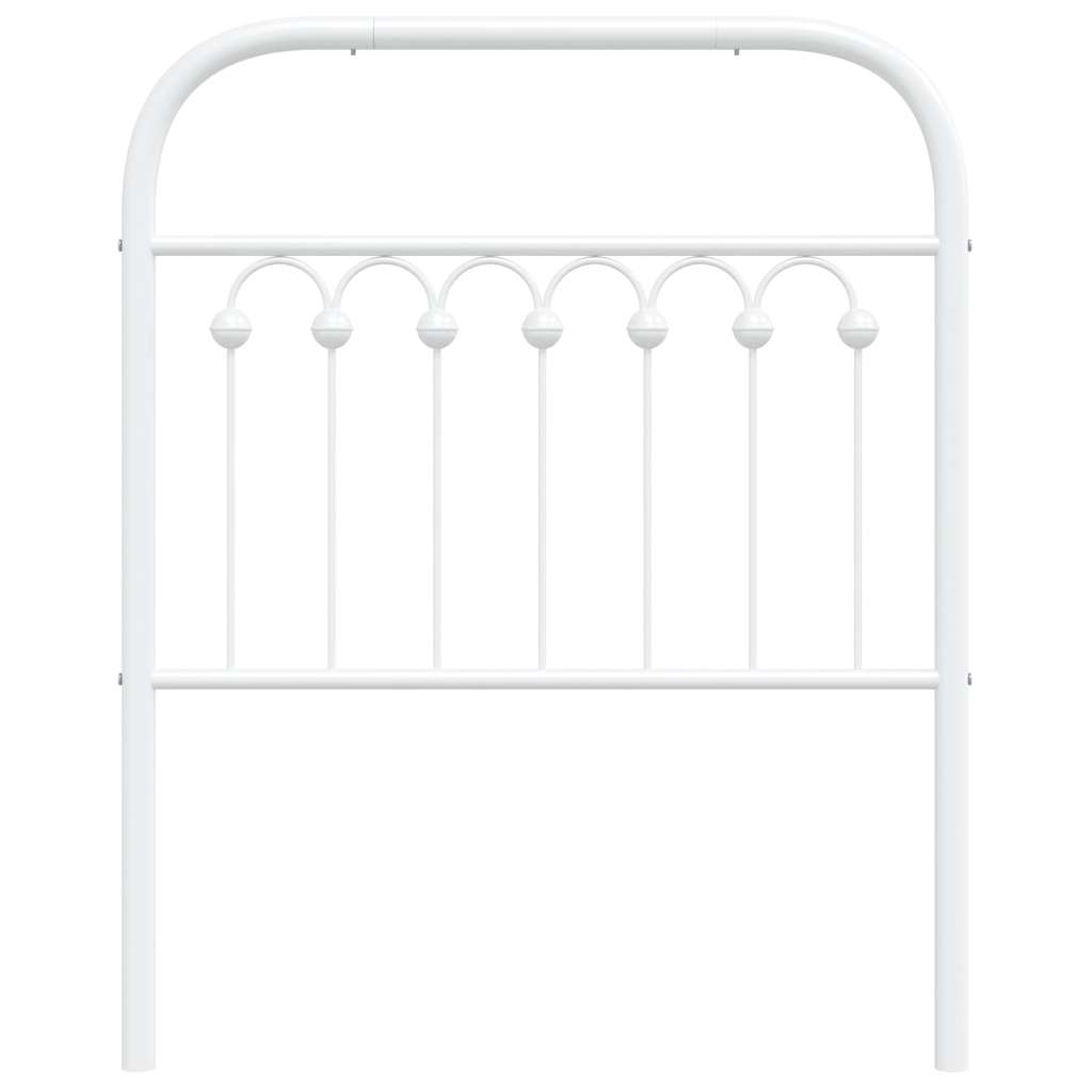 udskiftningsgavl 75 cm metal hvid