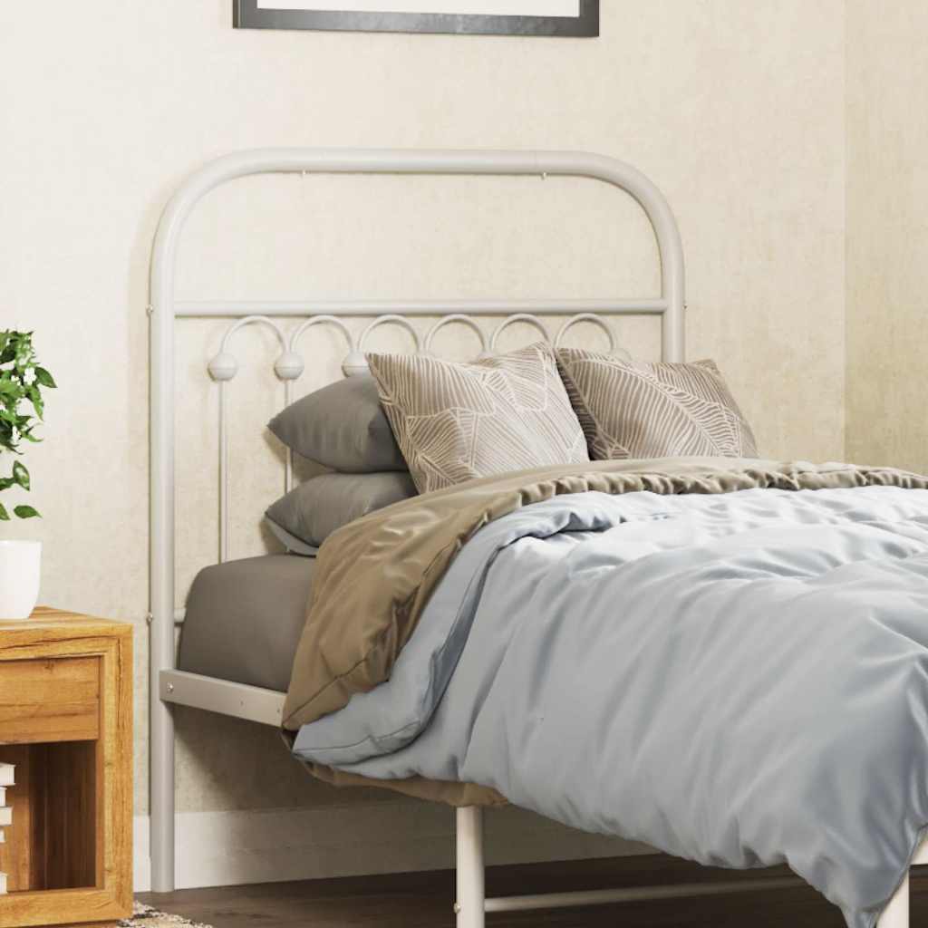 udskiftningsgavl 75 cm metal hvid