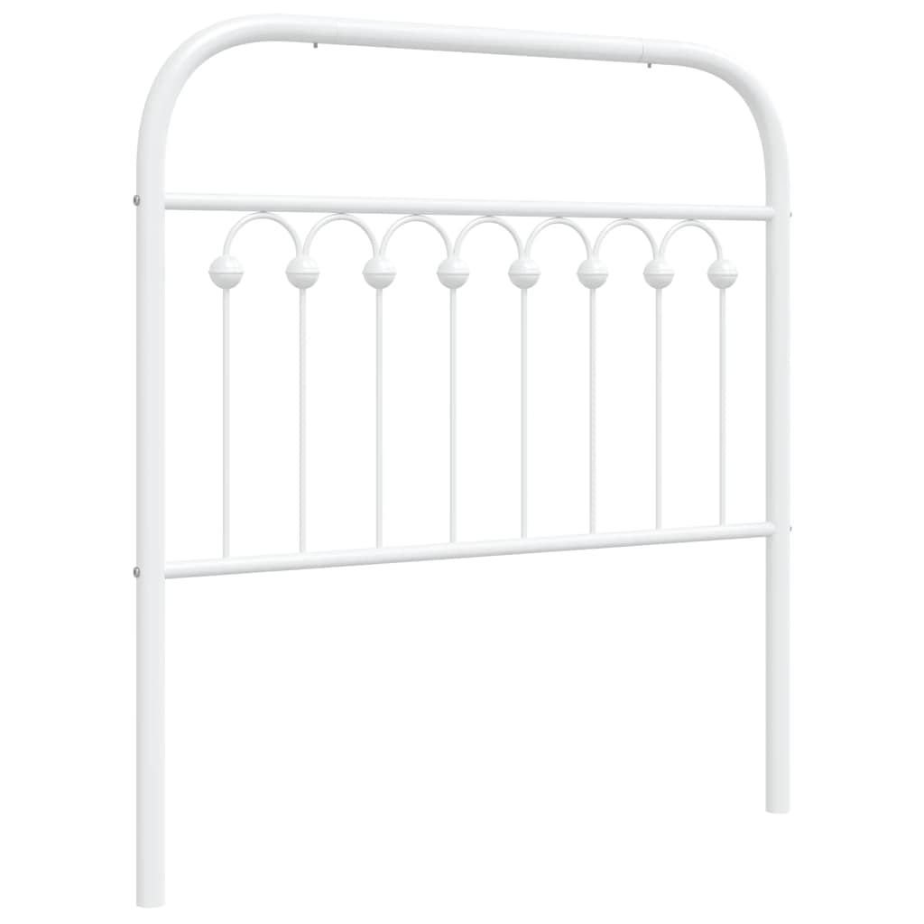 udskiftningsgavl 90 cm metal hvid