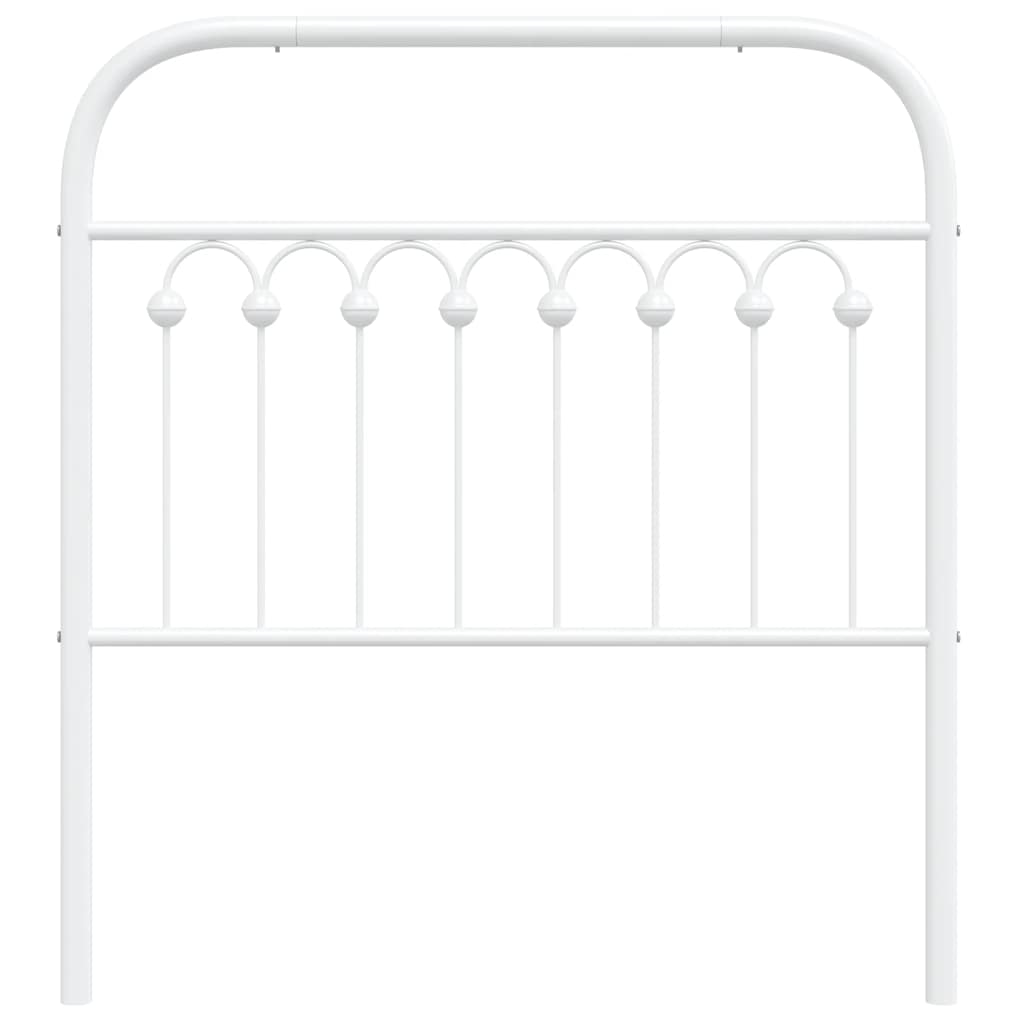udskiftningsgavl 90 cm metal hvid