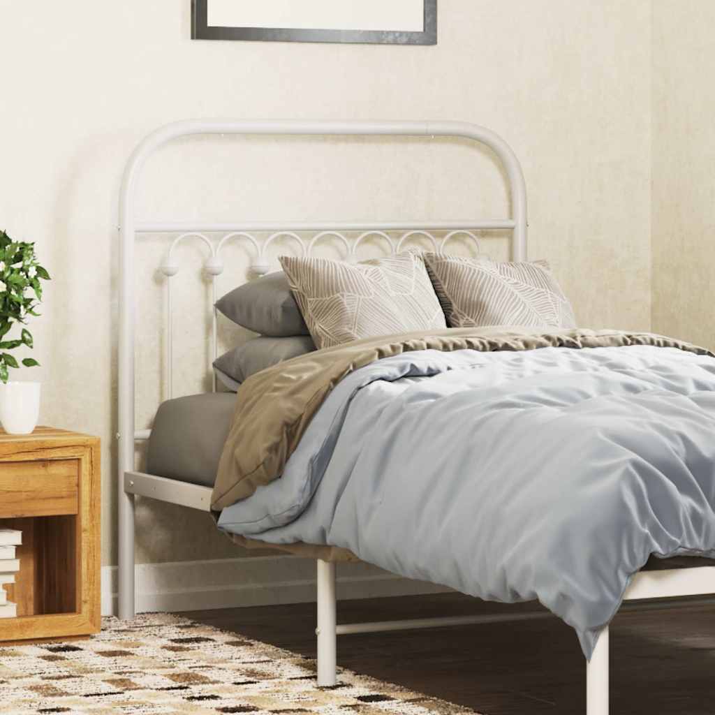 udskiftningsgavl 90 cm metal hvid