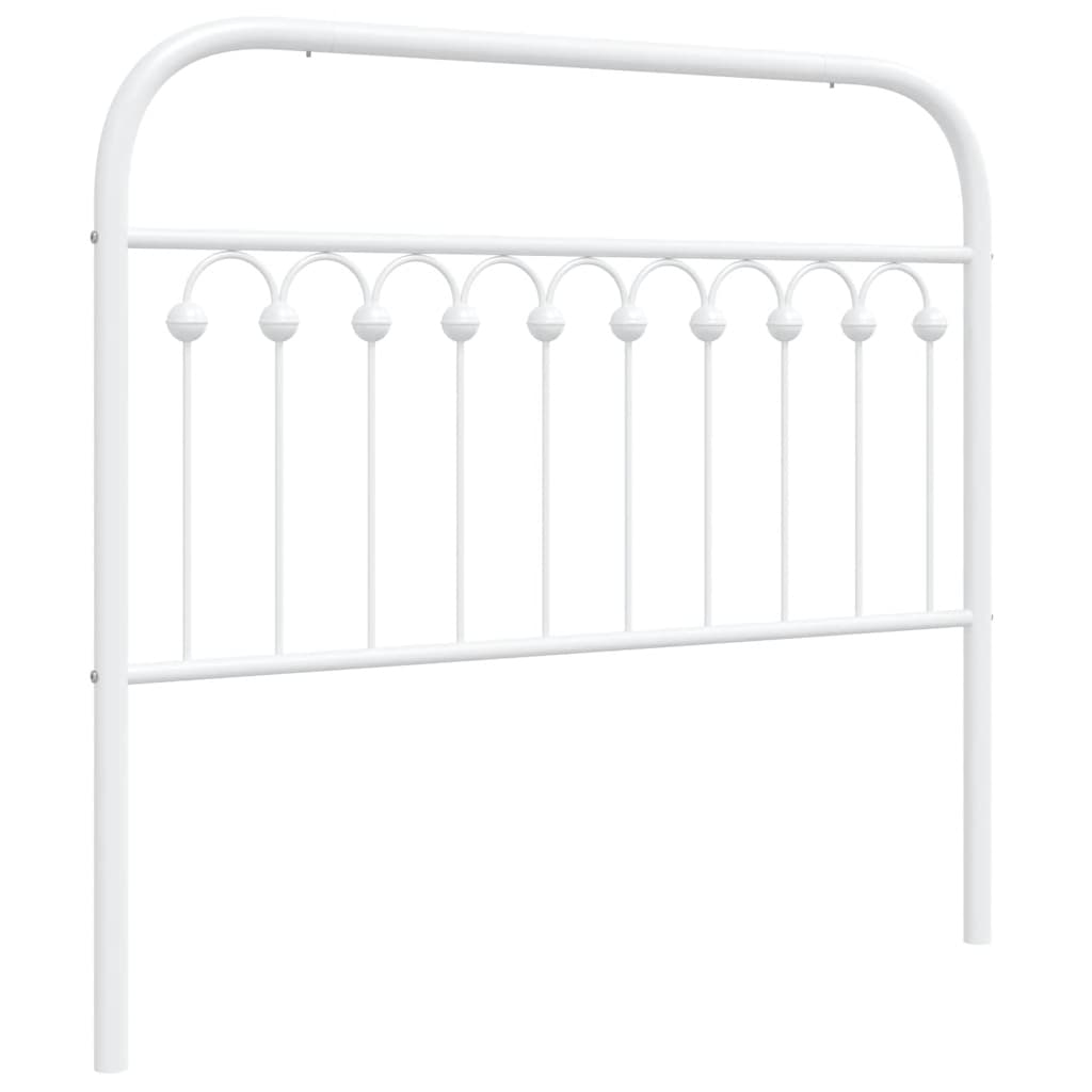 udskiftningsgavl 107 cm metal hvid