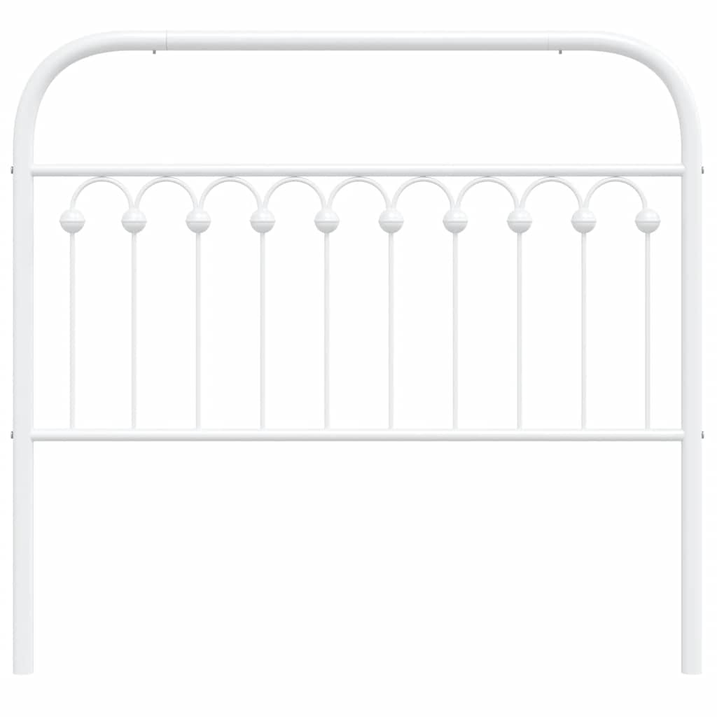 udskiftningsgavl 107 cm metal hvid