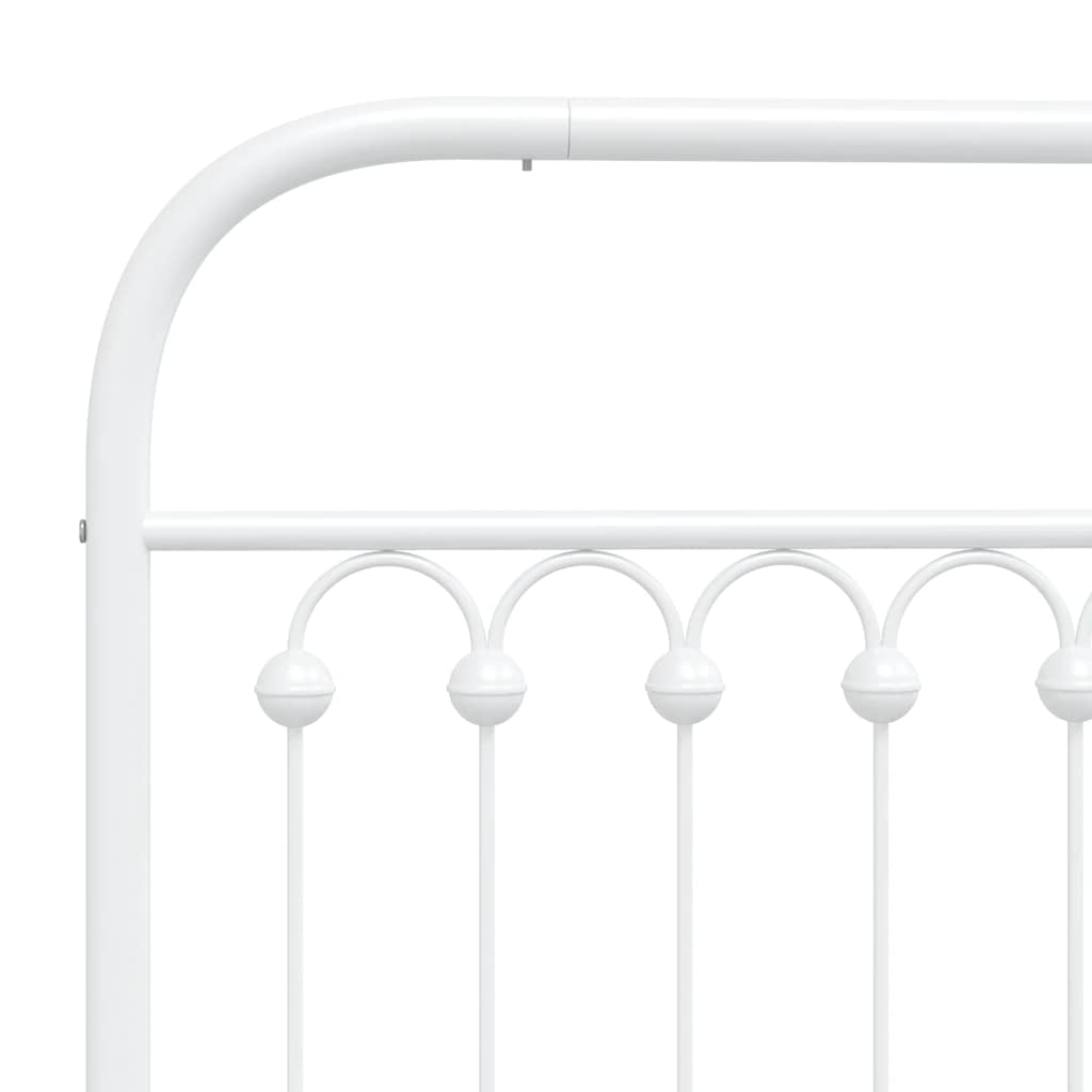 udskiftningsgavl 107 cm metal hvid