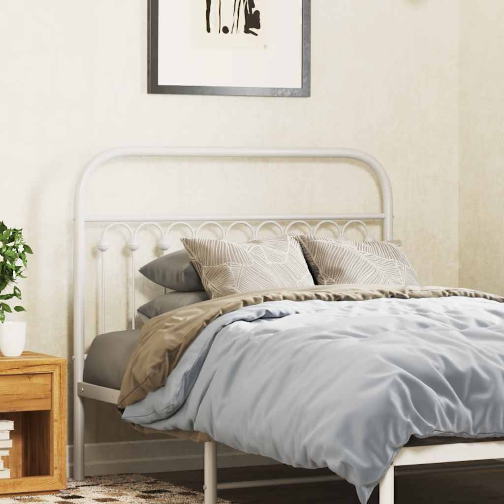 udskiftningsgavl 107 cm metal hvid