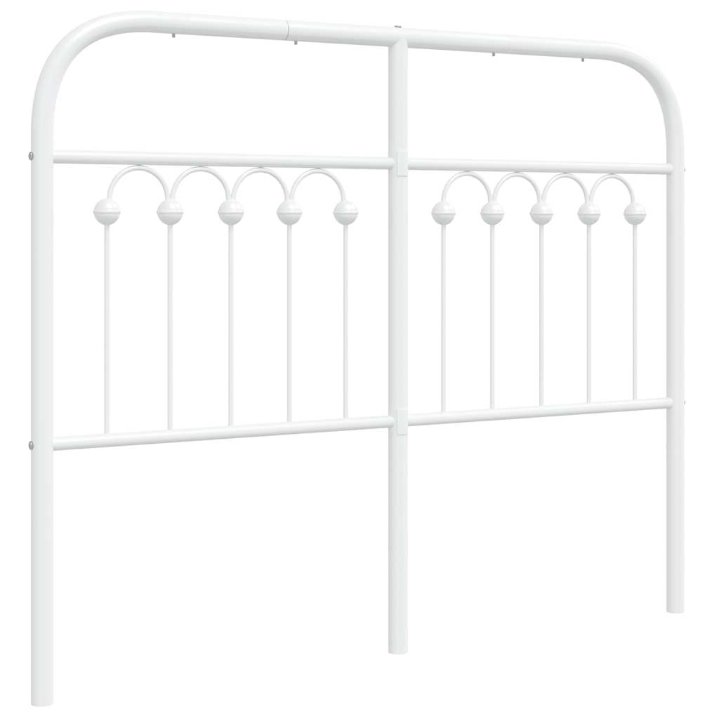 udskiftningsgavl 120 cm metal hvid