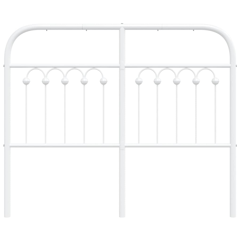 udskiftningsgavl 120 cm metal hvid