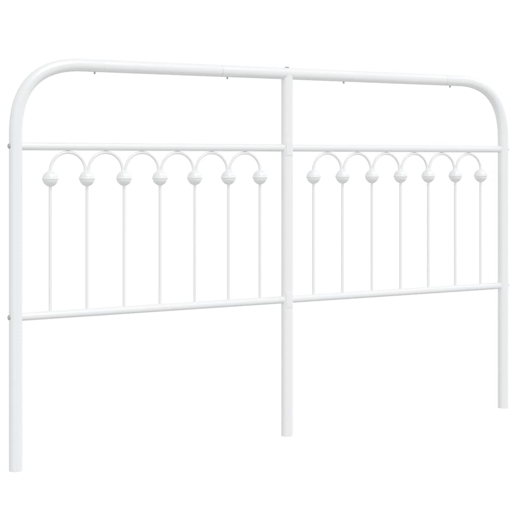udskiftningsgavl 150 cm metal hvid