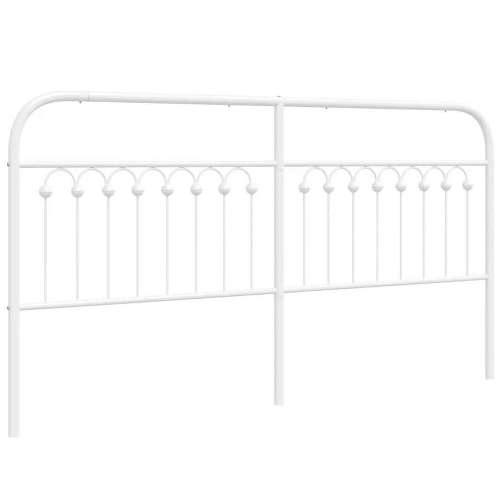 udskiftningsgavl 180 cm metal hvid