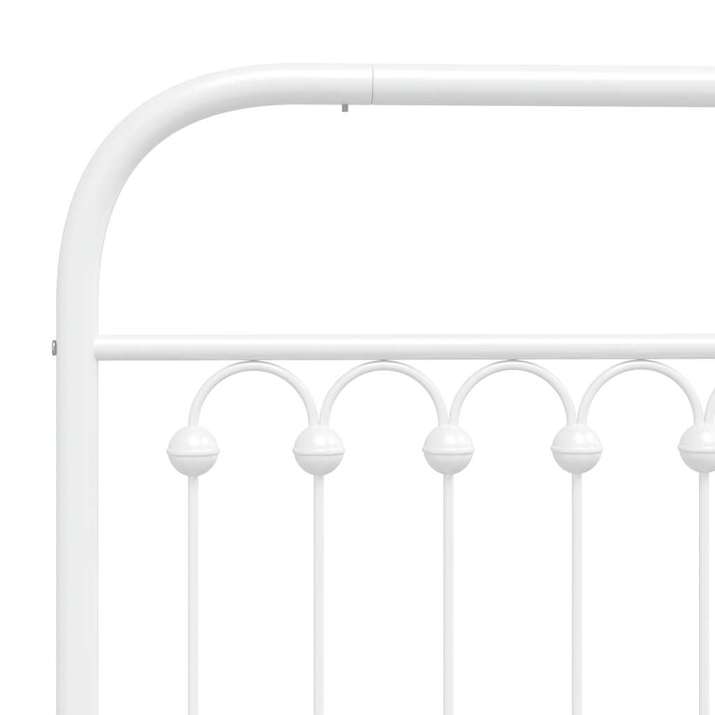 udskiftningsgavl 180 cm metal hvid