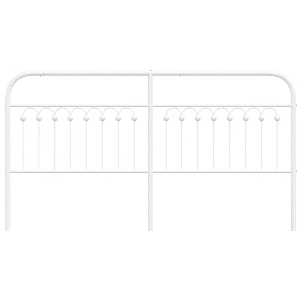 udskiftningsgavl 180 cm metal hvid