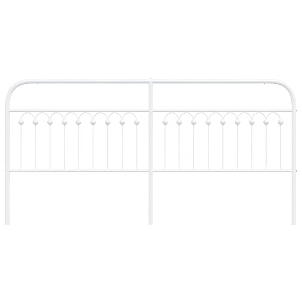 udskiftningsgavl 193 cm metal hvid