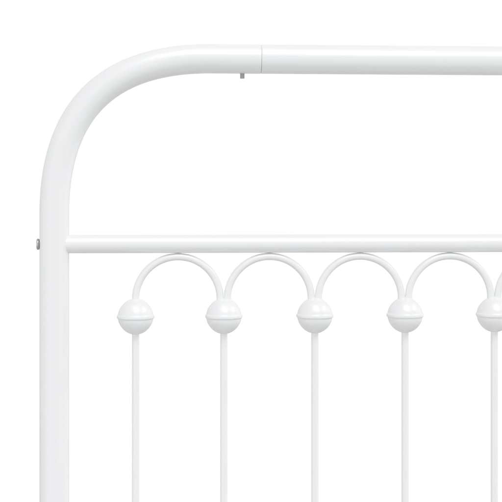 udskiftningsgavl 193 cm metal hvid