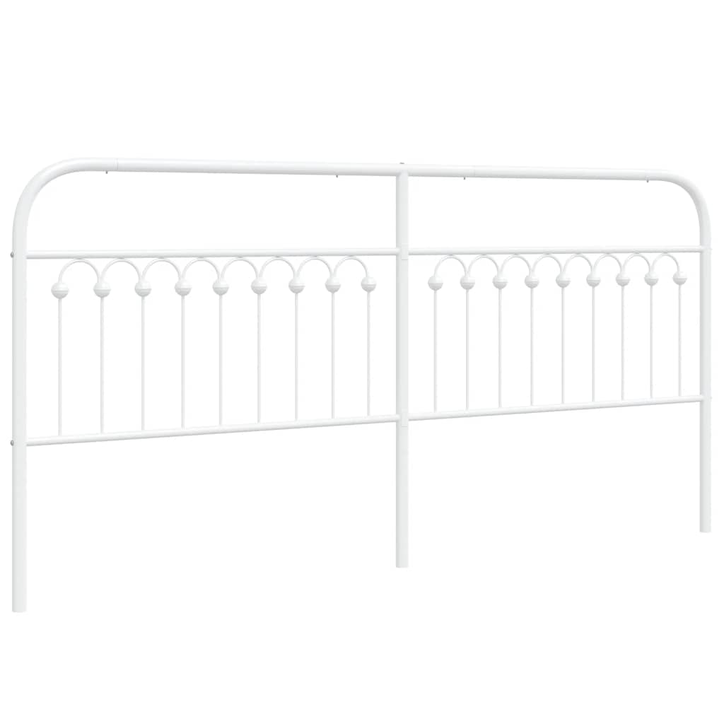 udskiftningsgavl 200 cm metal hvid