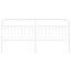 udskiftningsgavl 200 cm metal hvid