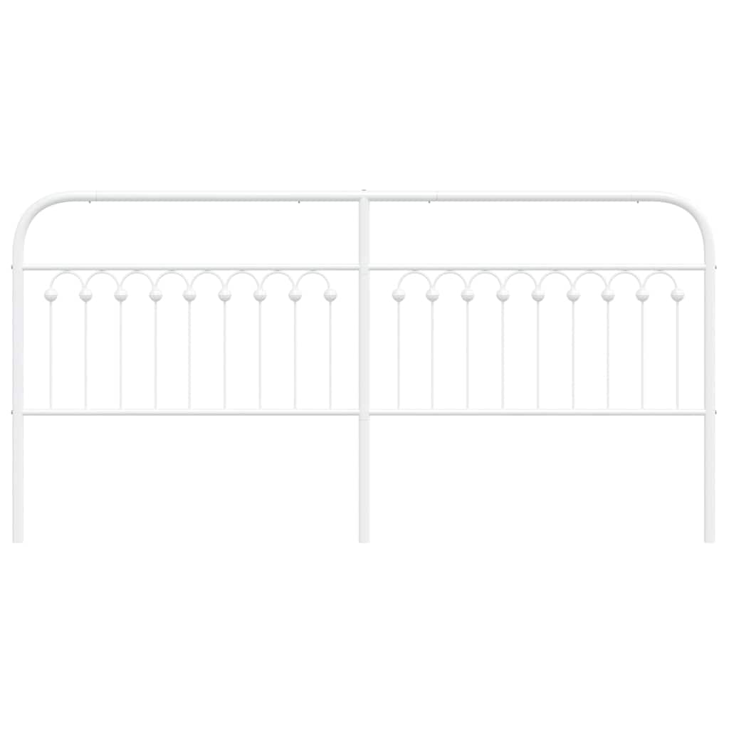 udskiftningsgavl 200 cm metal hvid
