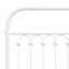 udskiftningsgavl 200 cm metal hvid