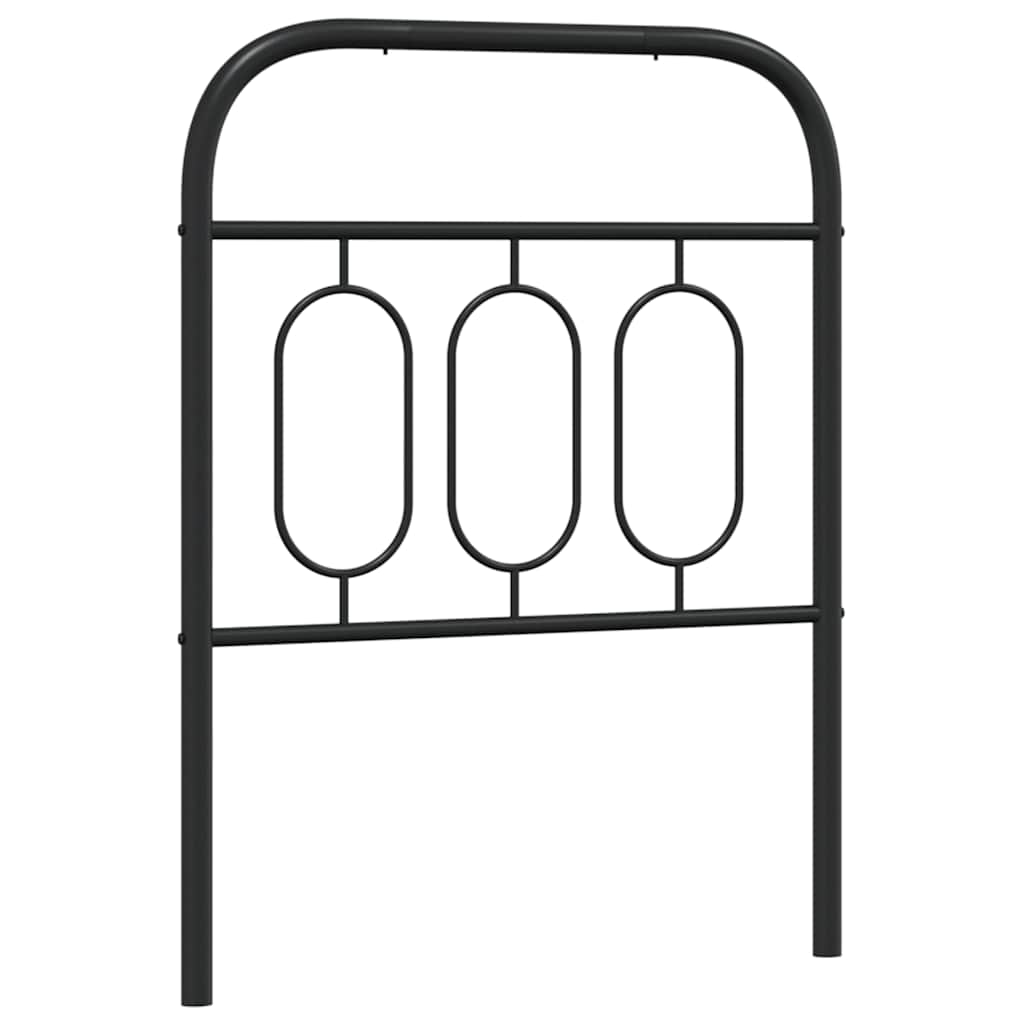udskiftningsgavl 75 cm metal sort