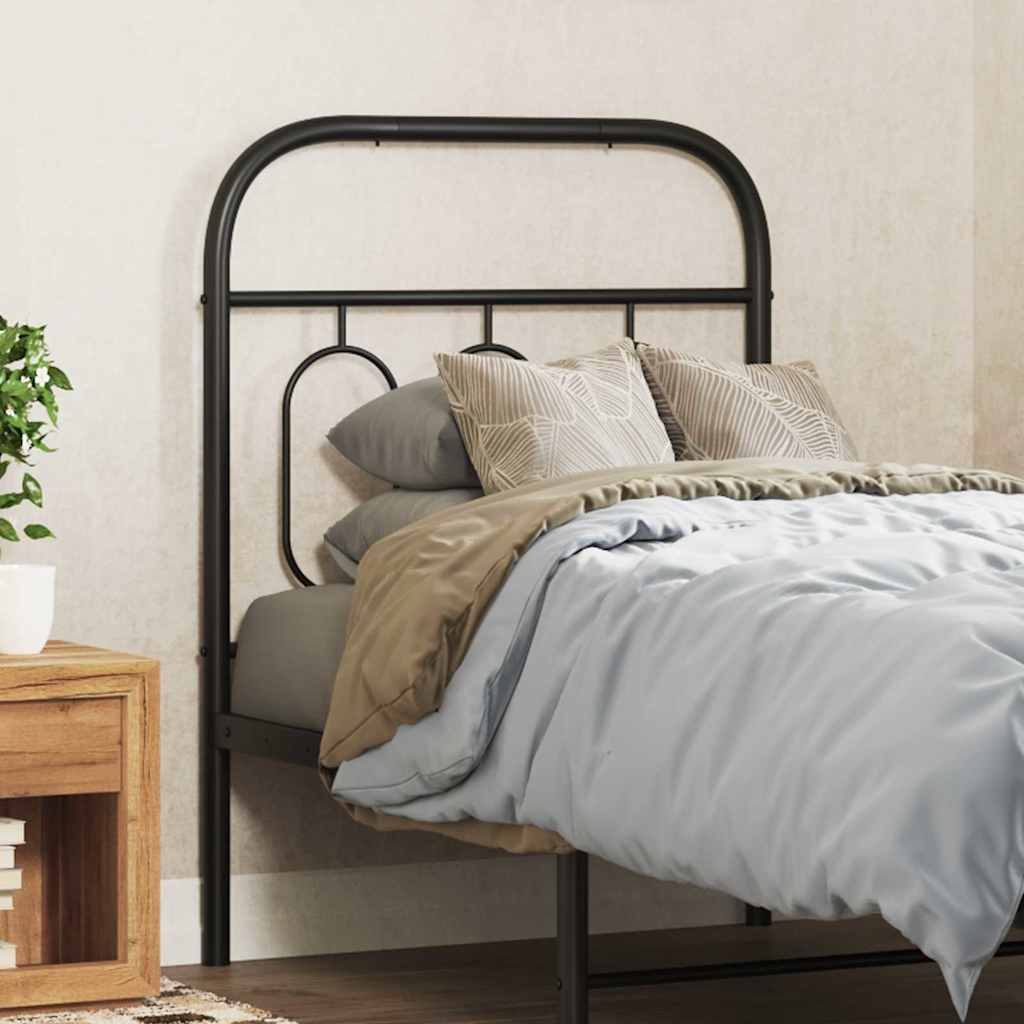 udskiftningsgavl 75 cm metal sort