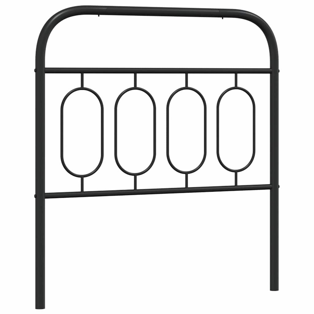 udskiftningsgavl 90 cm metal sort
