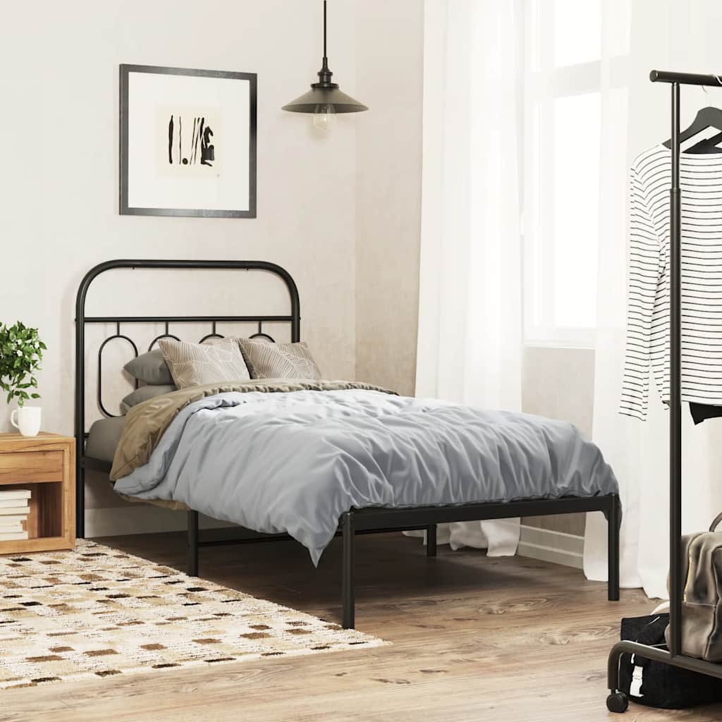 udskiftningsgavl 90 cm metal sort