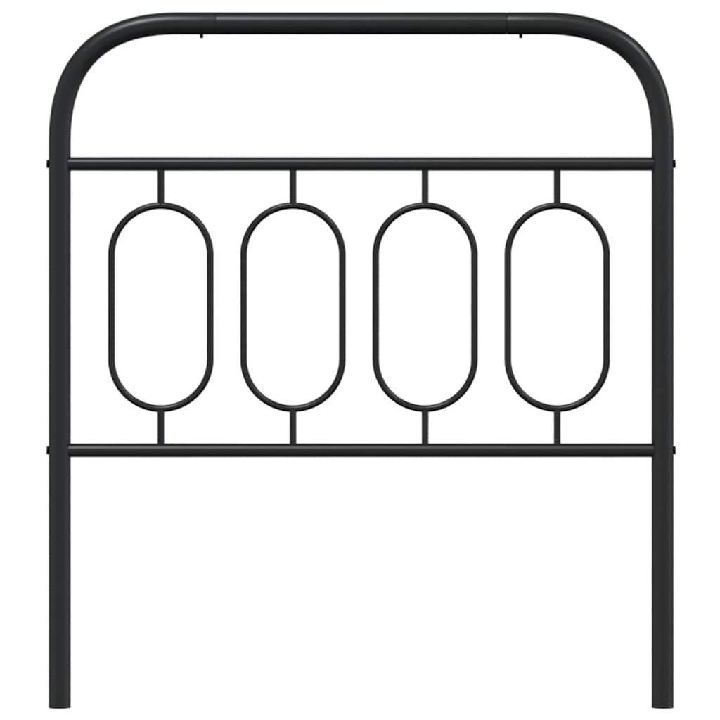 udskiftningsgavl 90 cm metal sort