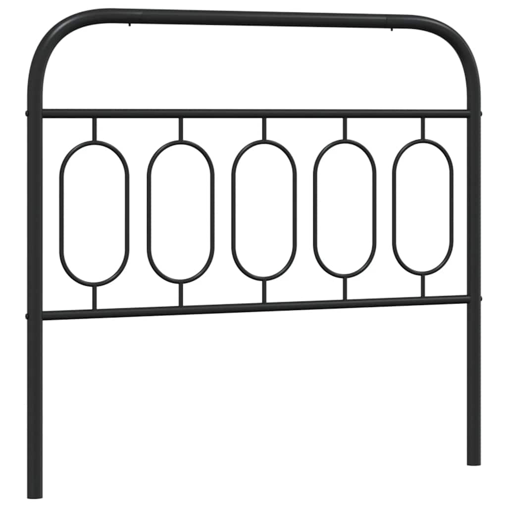 udskiftningsgavl 100 cm metal sort