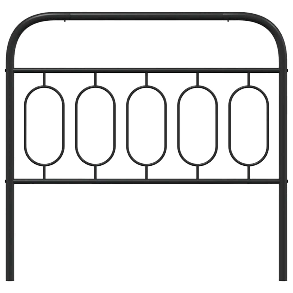udskiftningsgavl 100 cm metal sort