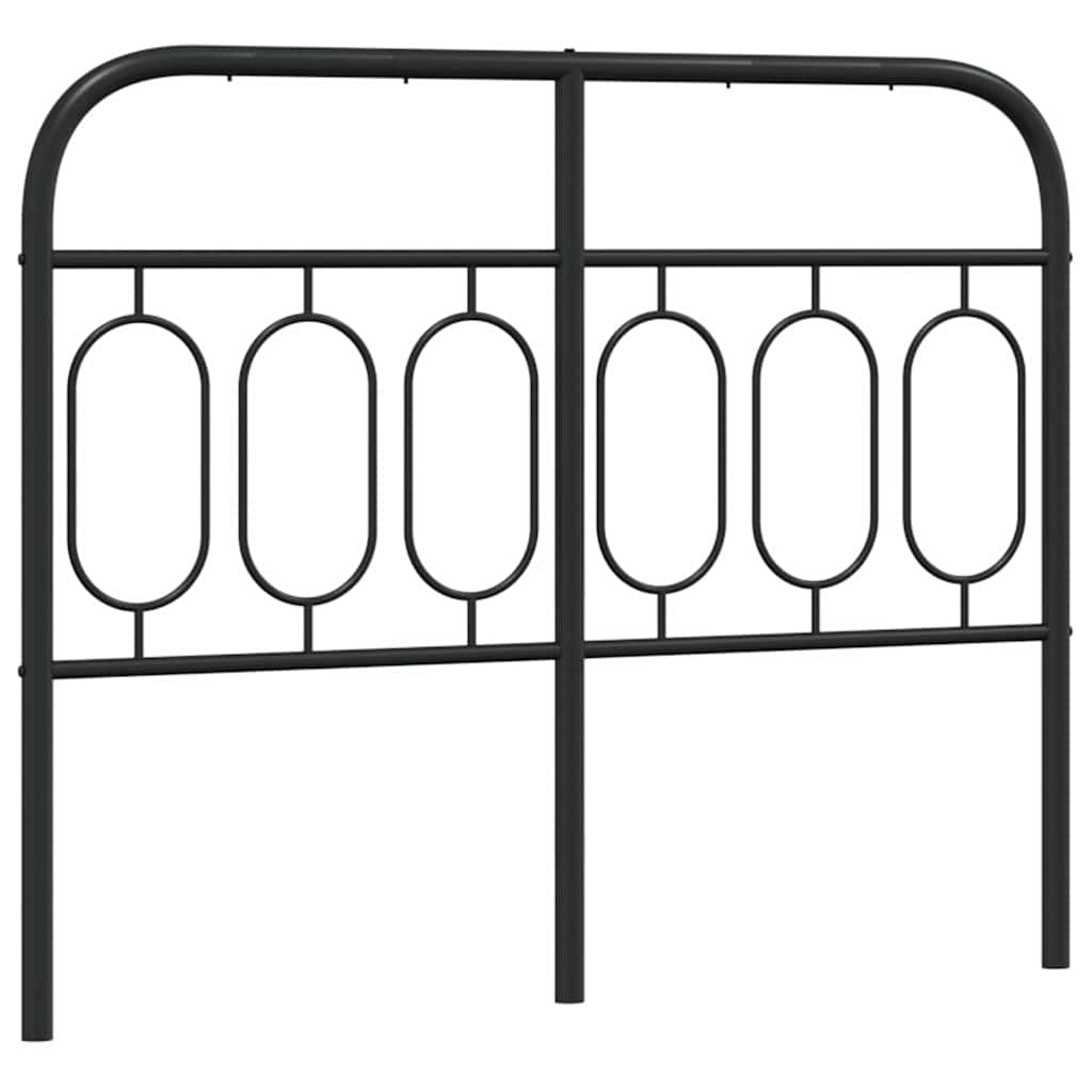 udskiftningsgavl 120 cm metal sort