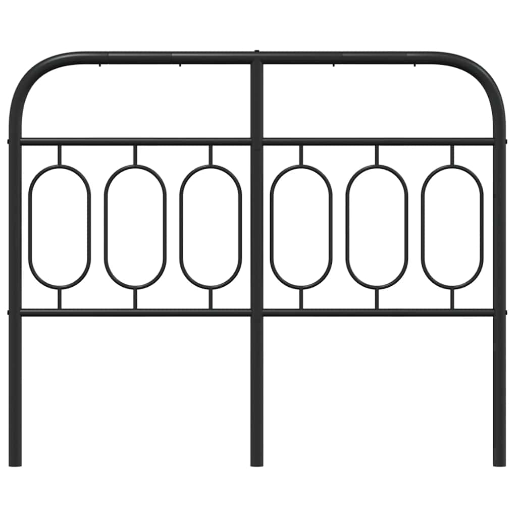 udskiftningsgavl 120 cm metal sort
